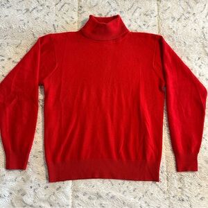 Vintage JUNO 100% Cashmere Turtleneck Sweater - Size M - Made in Hong Kong